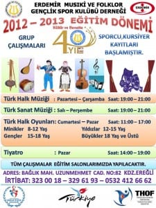 2013 ERDEMİR MUSIKİ VE FOLKLOR GENÇLİK SPOR KULÜBÜ DERNEĞİ