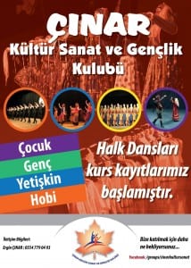 2015 Ankara Çınar Kültür Sanat GSK Kurs Duyurusu