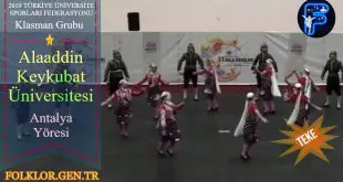 2019 TÜSF Klasman Grup - Alaaddin Keykubat Üni - Antalya Yöresi