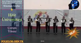 2019 TÜSF Klasman Grup - Hitit Üniversitesi - Çorum Yöresi